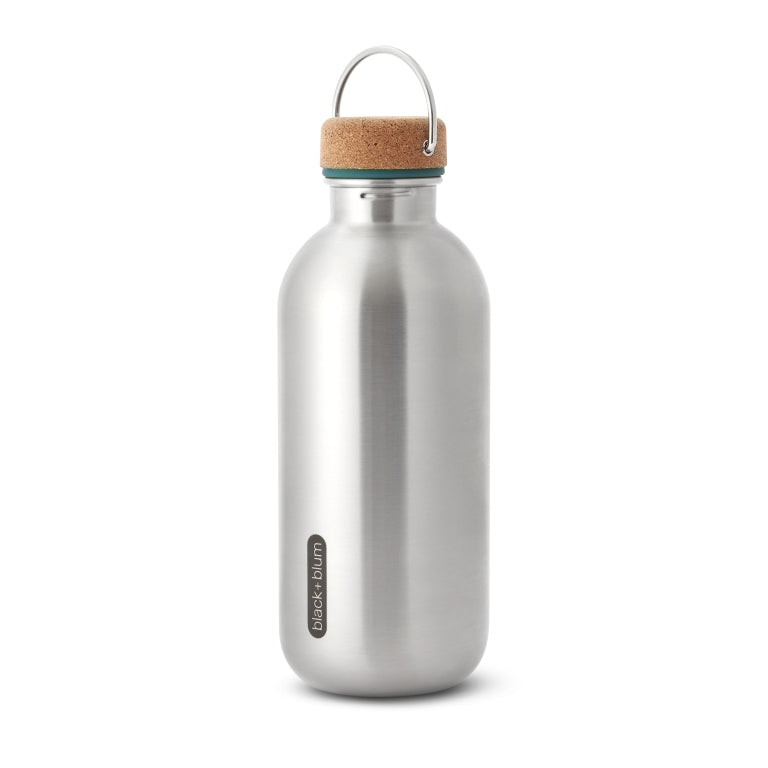 Black+Blum Single Wall Bottle - Drinkfles - 0.6Ltr - Blauw